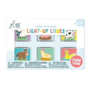Glo Pals - Water Activated Light-Up Sensory Toys - Farm (6 Pack) - Image 1