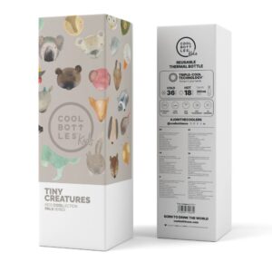 Cool Bottles - Kids Triple-Insulated Water Bottle - Tiny Creatures 260ml - Image 4