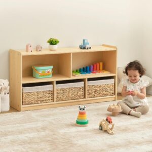 TookyToy - Wooden Shelf and Toy Storage for Kids Room: Plywood 114x60cm - Image 3