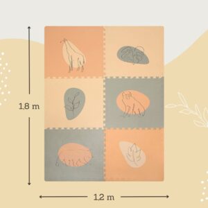 Hakuna Matte - XXL Foam Puzzle Play Mat - Jungle Sunset - 180 x 120 x 1.2 cm - 6 Tiles - Image 5