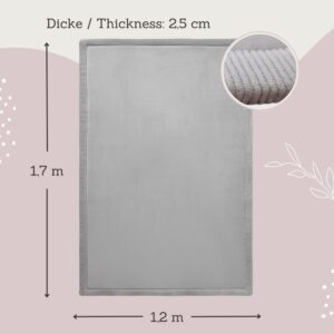 Hakuna Matte - CloudSoft Play Mat Carpet - Grey 170 x 120 x 2.5 cm - Image 7