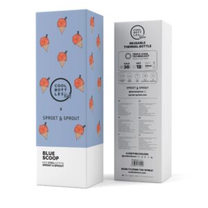 Cool Bottles - Kids Triple-Insulated Water Bottle - SPRT & Blue Scoop 350ml - Image 4