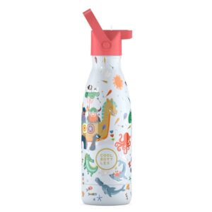Cool Bottles - Kids Triple-Insulated Water Bottle - Brave Vikings 350ml - Image 1