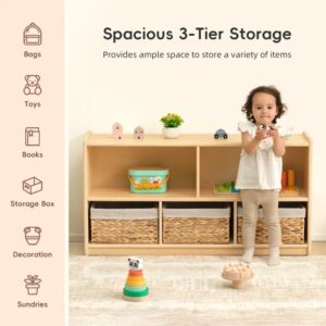 TookyToy - Wooden Shelf and Toy Storage for Kids Room: Plywood 114x60cm - Image 6