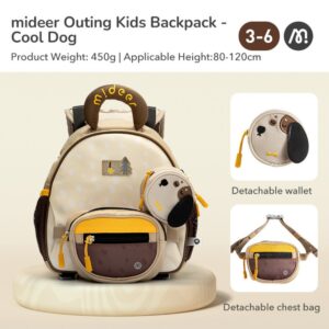 Mideer - 3-in-1 Kids Outing Backpack with Anti-Lost Whistle - Drowsy Doggie - Image 7
