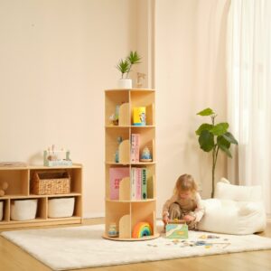 TookyToy - Rotating Bookshelf, Standing Bookcase for Kids Room - Image 6