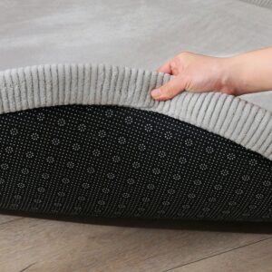 Hakuna Matte - CloudSoft Play Mat Carpet - Grey ?120 x 2.5 cm (round) - Image 3