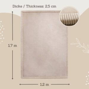 Hakuna Matte - CloudSoft Play Mat Carpet - Beige 170 x 120 x 2.5 cm - Image 7