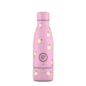 Cool Bottles - Kids Triple-Insulated Water Bottle - SPRT & Pink Scoop 350ml - Image 6