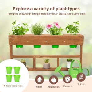 TookyToy - Kids Outdoor Potting Bench Mud Kitchen with Removable Sink - Image 5