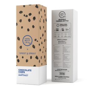 Cool Bottles - Kids Triple-Insulated Water Bottle - SPRT & Chocolate Chips 350ml - Image 4