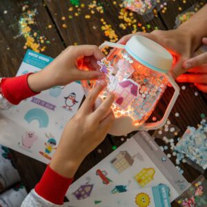 Glo Pals - DIY Sensory Play Jar - Snowglobe - Image 4