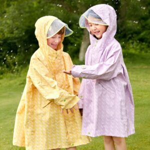 Mideer - Kids Raincoat with Hidden Bag Space - Wheat Yellow (S) - Image 7