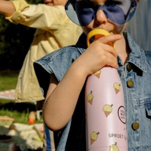 Cool Bottles - Kids Triple-Insulated Water Bottle - SPRT & Pink Scoop 350ml - Image 7